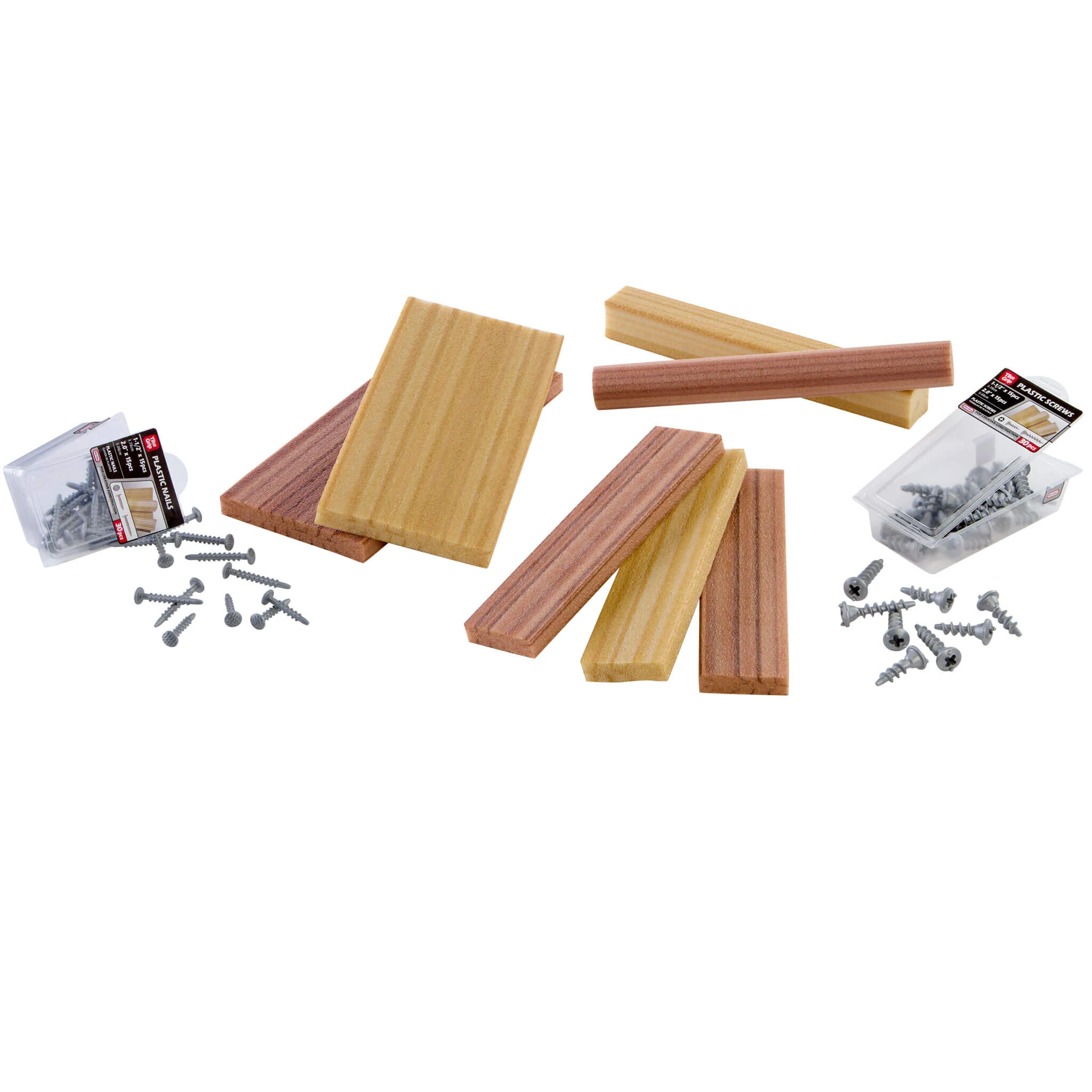 Little Tikes Creative Construction Wood, Nails and Screw Bundle