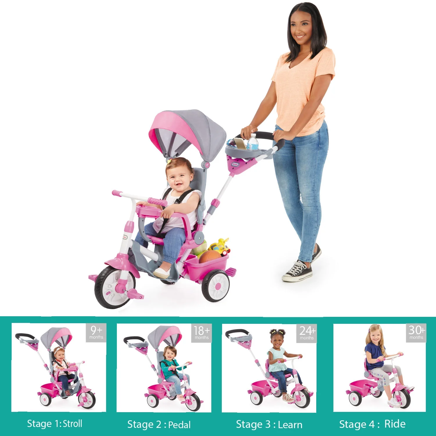Little Tikes Pink – Perfect Fit 4-in-1-Trike