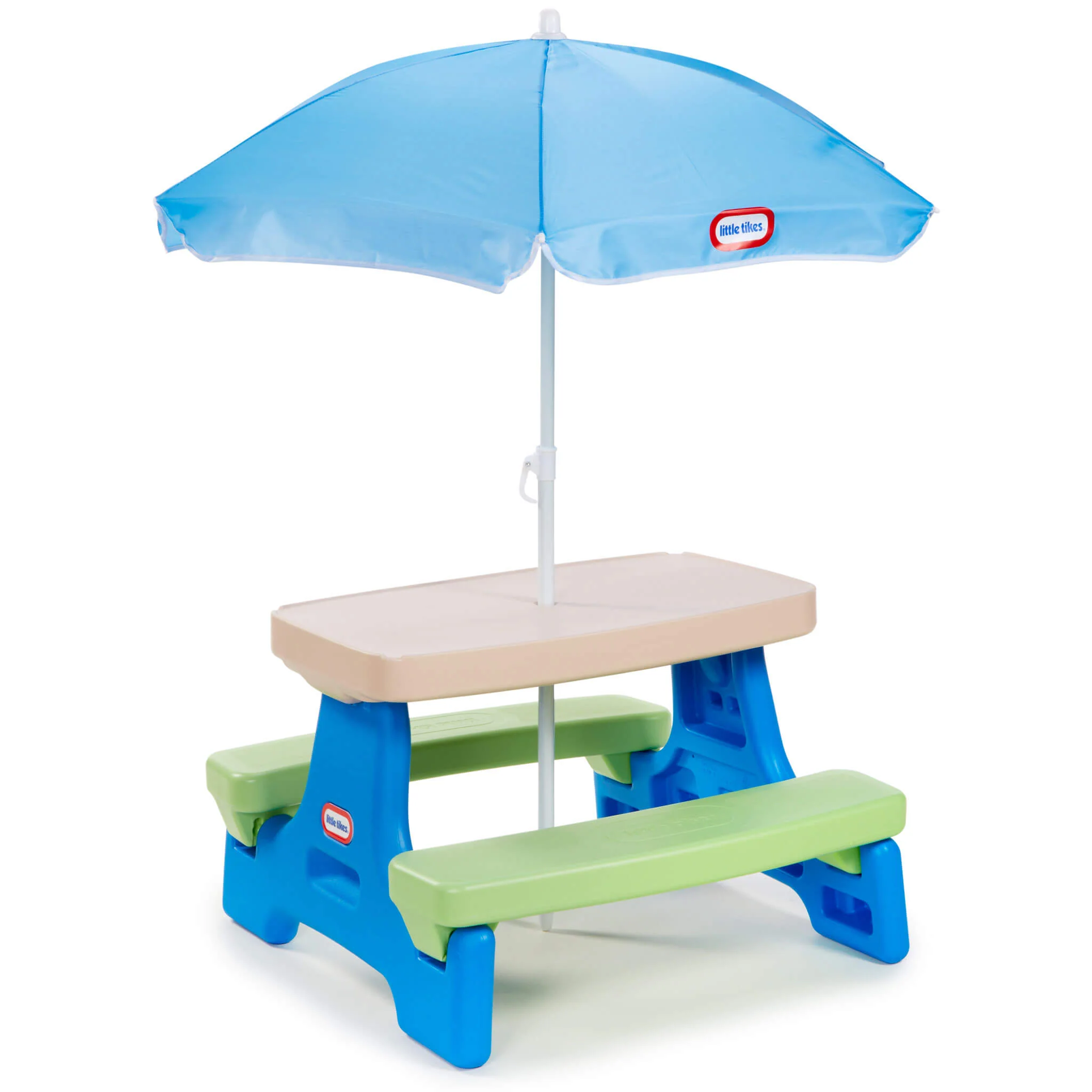 Little Tikes Blue/Green – Easy Store Jr. Play Table with Umbrella