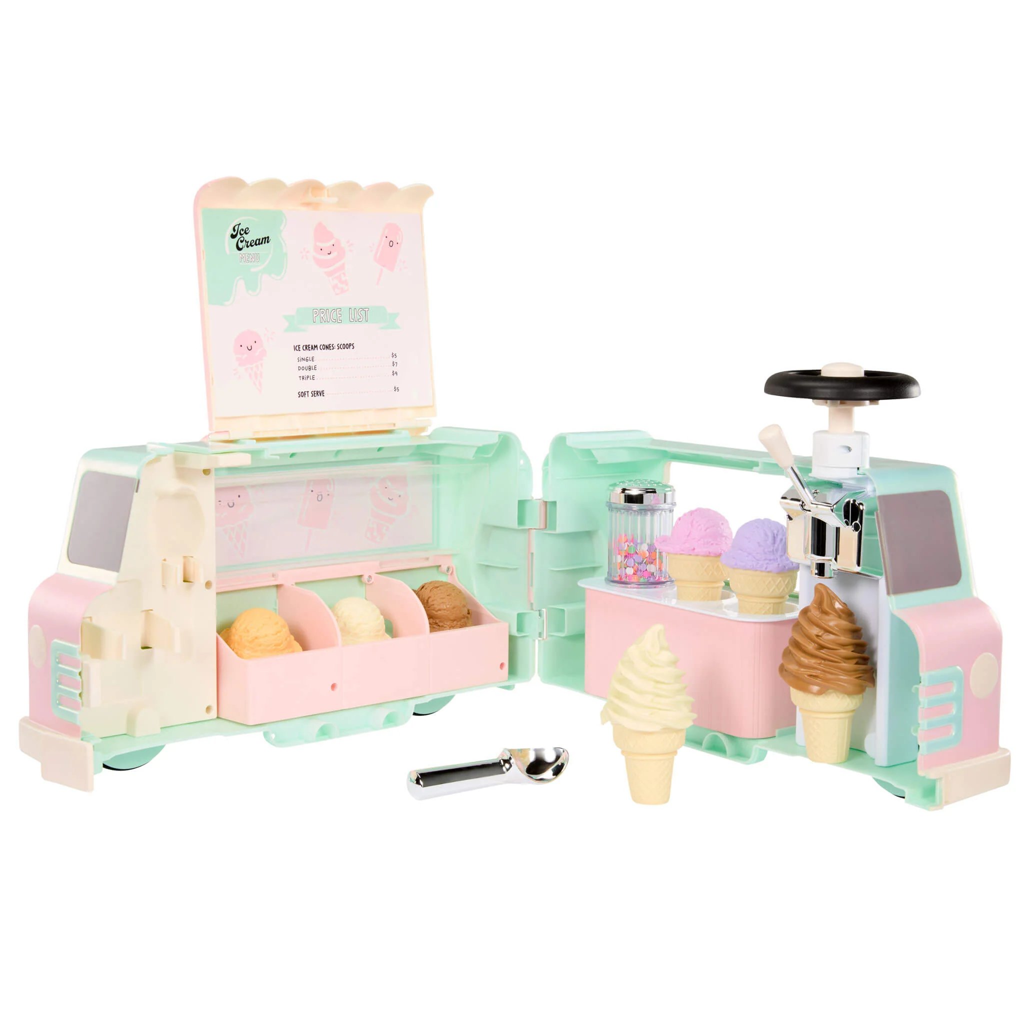 Little Tikes Sweet Spaces Ice Cream Scoot N' Serve Ride-On - Image 5