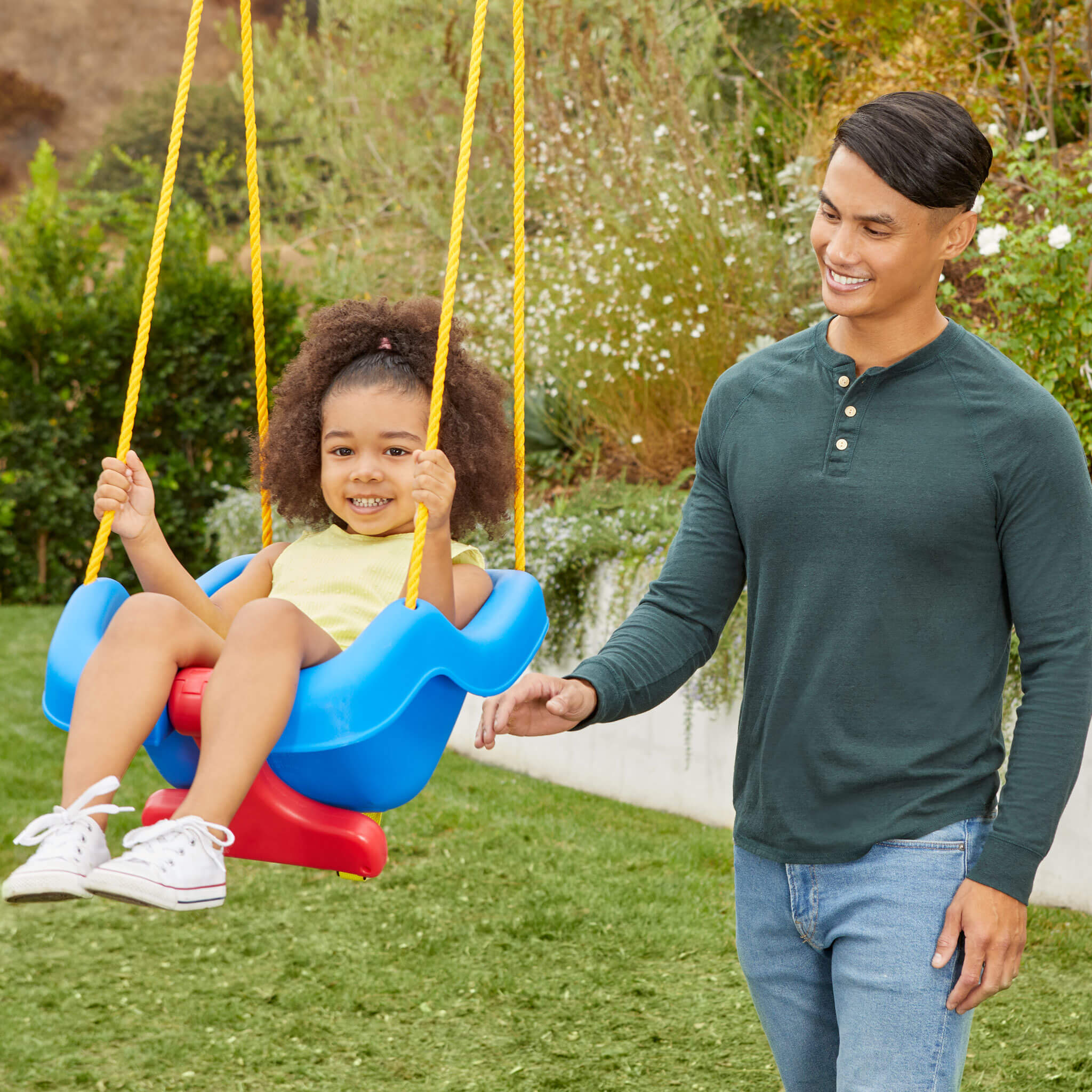 Little Tikes Blue – 2-in-1 Snug 'n Secure Swing - Image 5