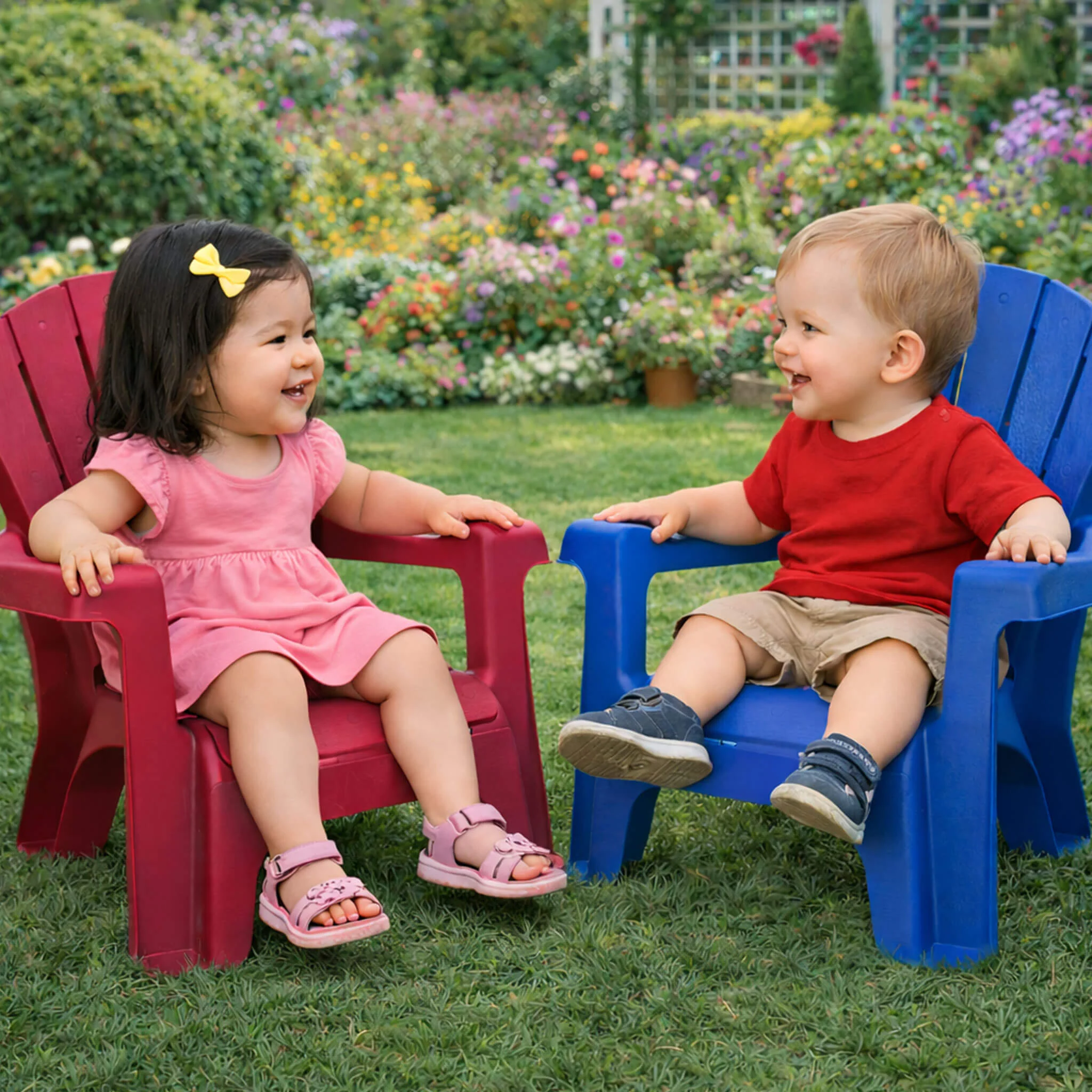 Little Tikes Red 4 Pack – Garden Chairs - Image 7
