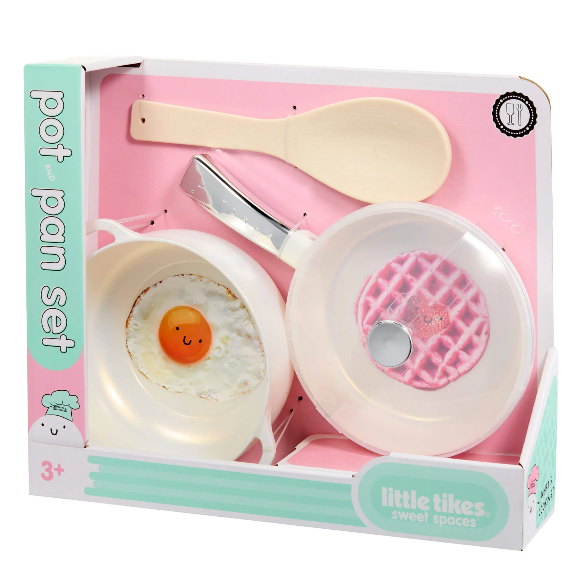 Little Tikes White – Sweet Spaces Pots & Pans Set - Image 5