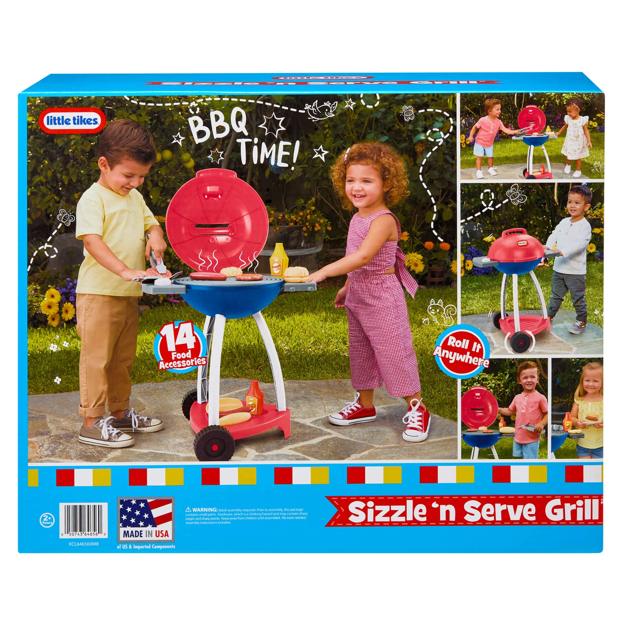 Little Tikes Red, White,& Blue – Sizzle 'n Serve Grill - Image 8