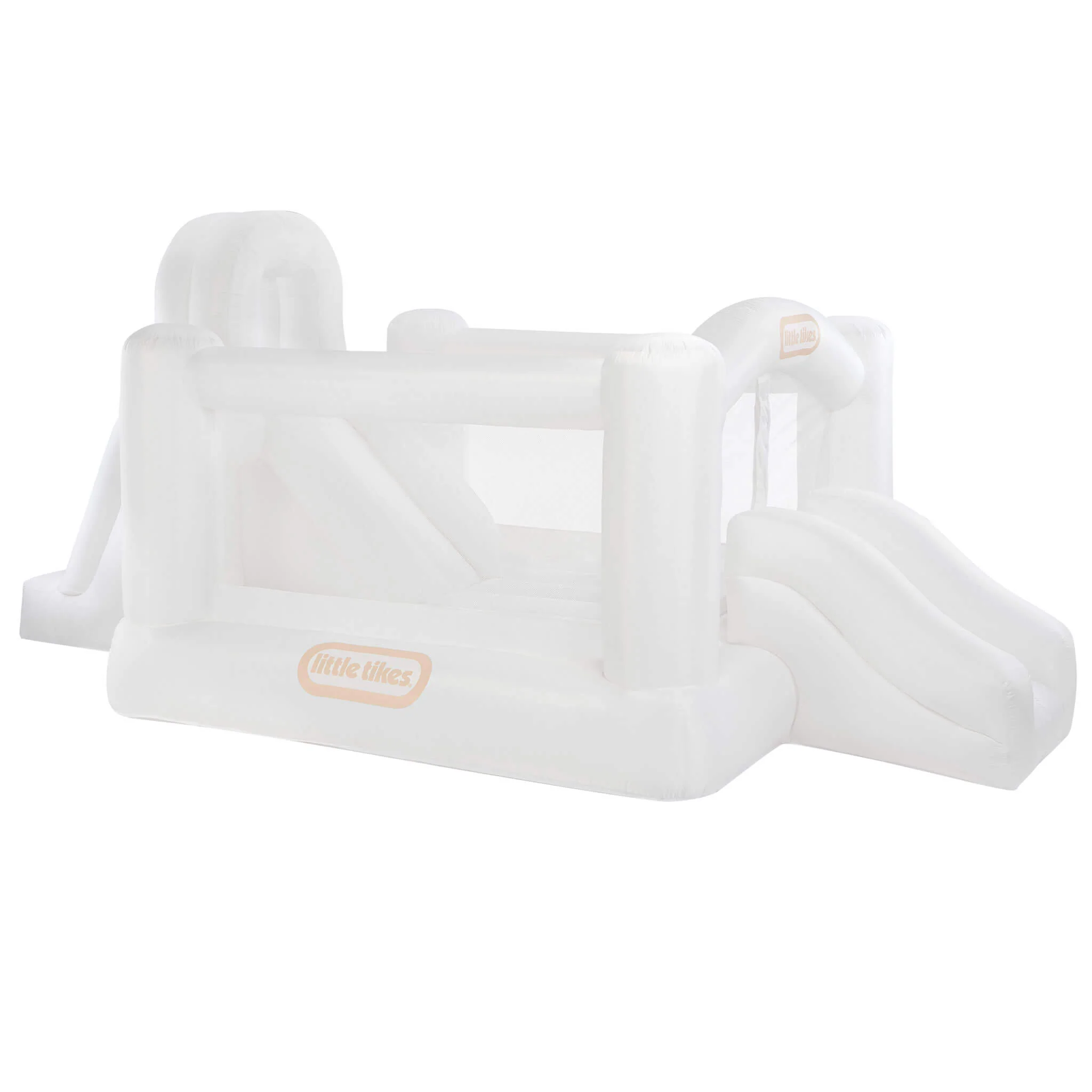 Little Tikes White – Cloud Collection Jump ‘n Double Slide Bouncer